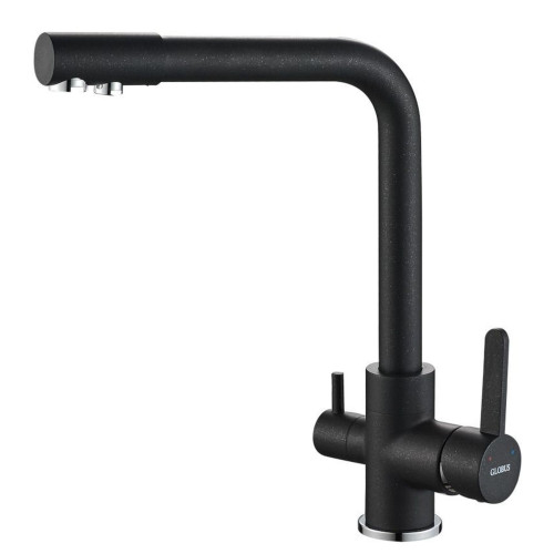 Смеситель для кухни Globus Lux LAZER GLLR-0444-1-ONIX под осмос