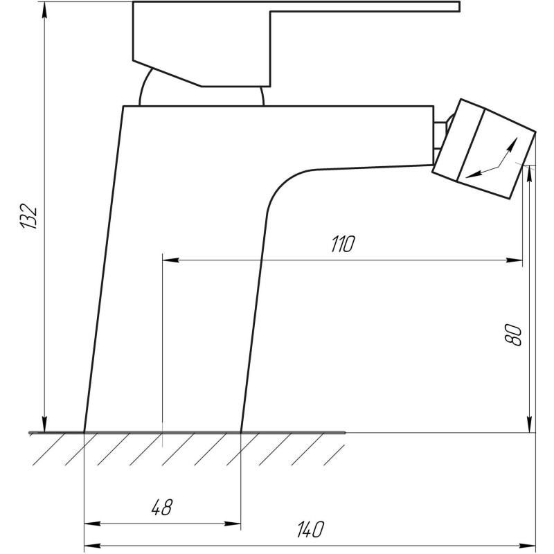 Змішувач для біде Globus Lux Milano GLM-0106 