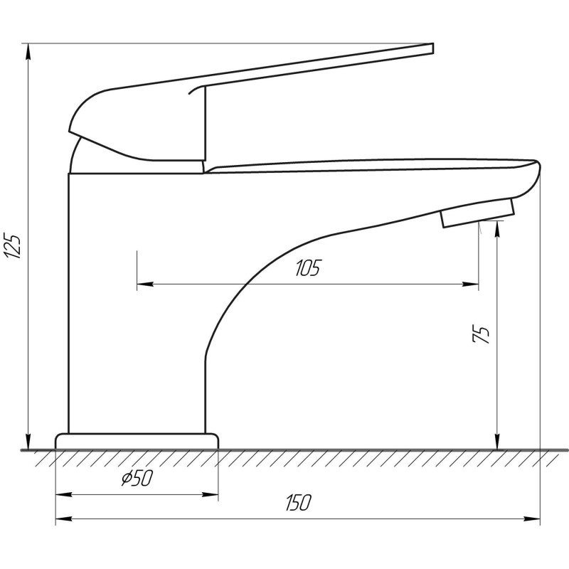 Смеситель для умывальника Globus Lux Koln GLK-0101