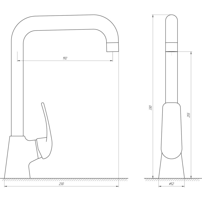 Змішувач для кухні Globus Lux Koln GLK-0203L 