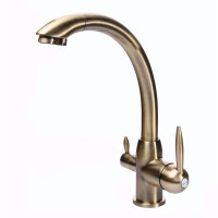 Змішувач для кухні Globus Lux LAZER GLLR-0777-9-BRONZE під осмос