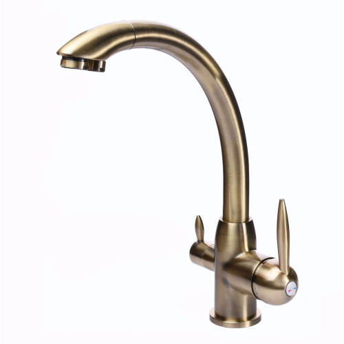 Змішувач для кухні Globus Lux LAZER GLLR-0777-9-BRONZE під осмос