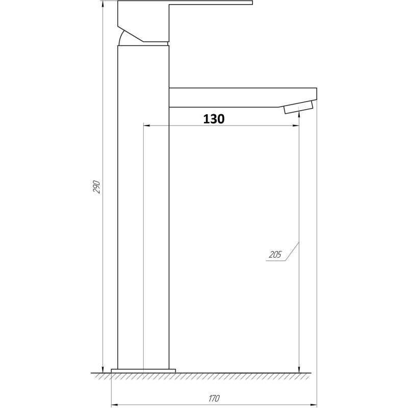 Змішувач для умивальника Globus Lux SICILIA SBQ-201 
