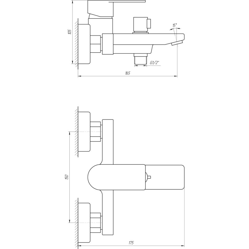 Змішувач для ванни TOPAZ SARDINIA TS 08131-H19N 