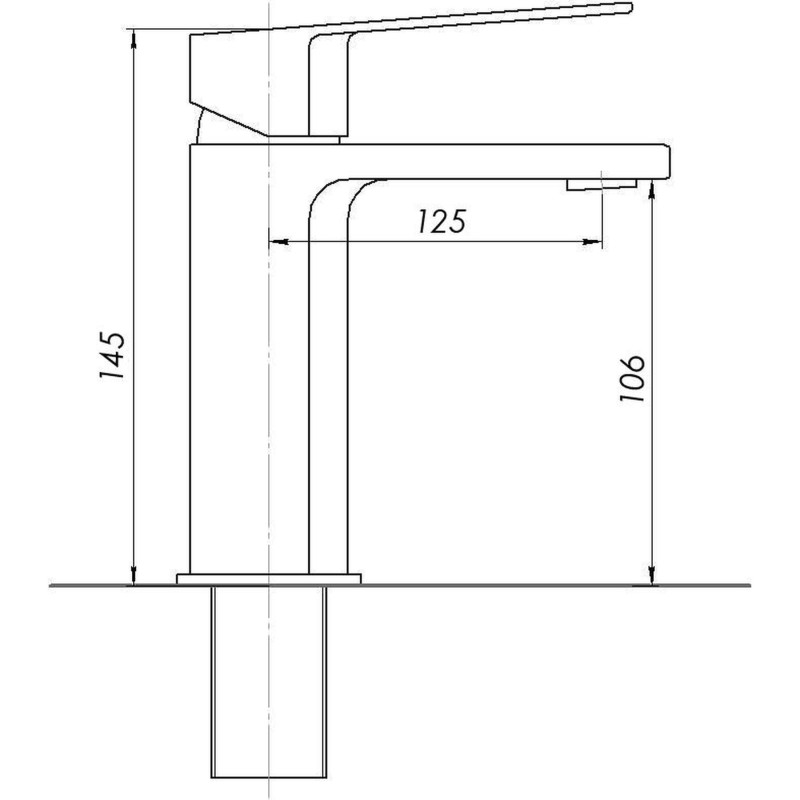 Змішувач для умивальника TOPAZ ODISS TO 18221-H52 