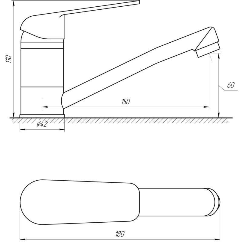 Змішувач для умивальника Globus Lux Koln GLK-0203M 