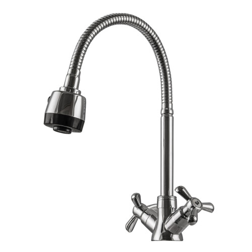 Змішувач для кухні DOMINO DK-H1-2N-103MA Chrom з гофровиливом 