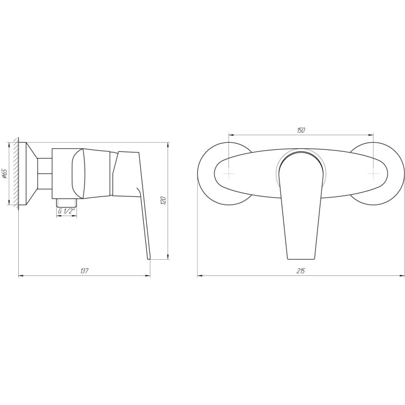Смеситель для душа DOMINO BLITZ DBC-105N 