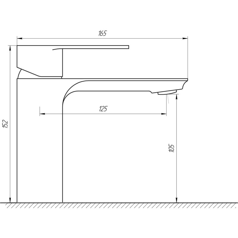 Змішувач для умивальника Globus Lux Niagara GLN-0101 