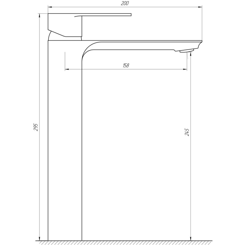 Змішувач для умивальника Globus Lux Niagara GLN-0201 