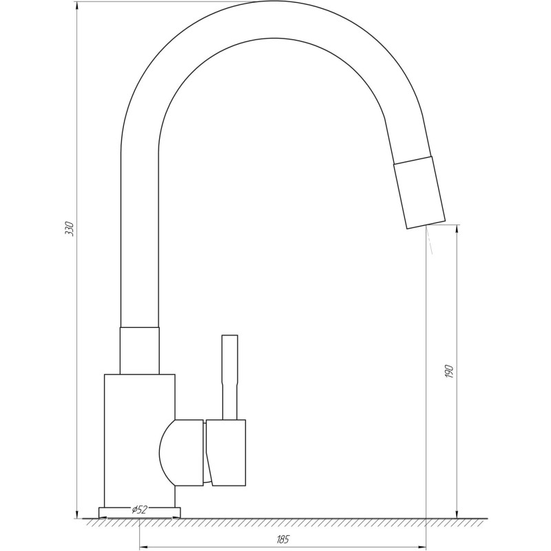 Смеситель для кухни MixMIRA ALPEN MS1-203SG 