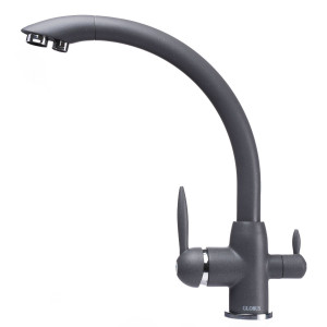 Змішувач для кухні Globus Lux LAZER GLLR-0777-3-TITANIUM під осмос 
