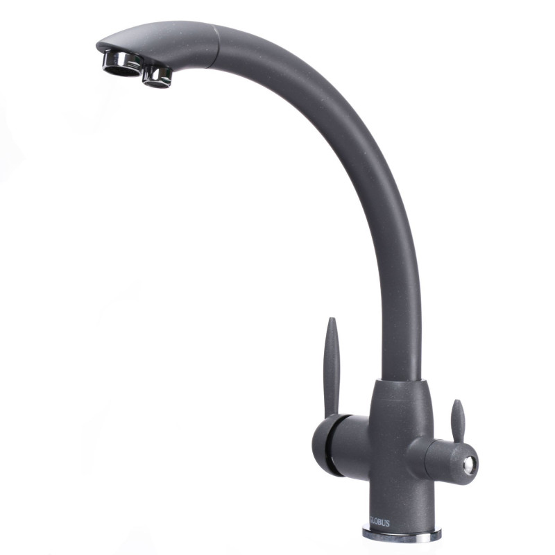 Змішувач для кухні Globus Lux LAZER GLLR-0777-3-TITANIUM під осмос 