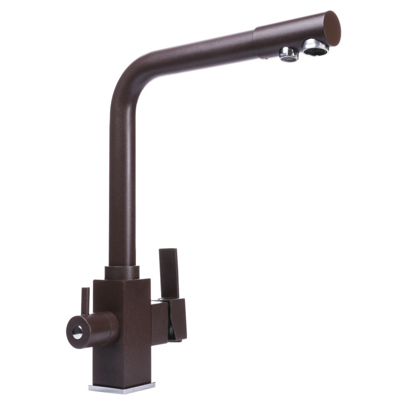 Змішувач для кухні Globus Lux LAZER GLLR-0100-6-MARONE  під осмос