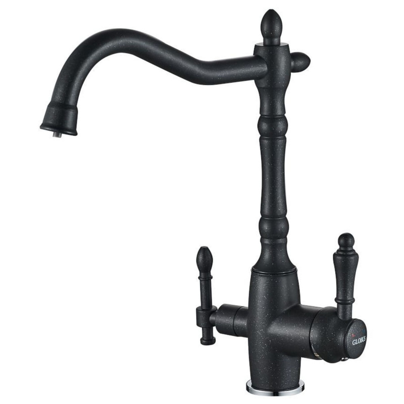 Смеситель для кухни Globus Lux LAZER GLLR-1000-1-ONIX под осмос