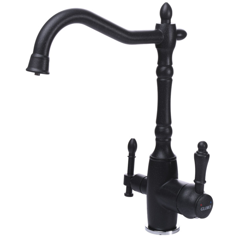 Смеситель для кухни Globus Lux LAZER GLLR-1000-1-ONIX под осмос