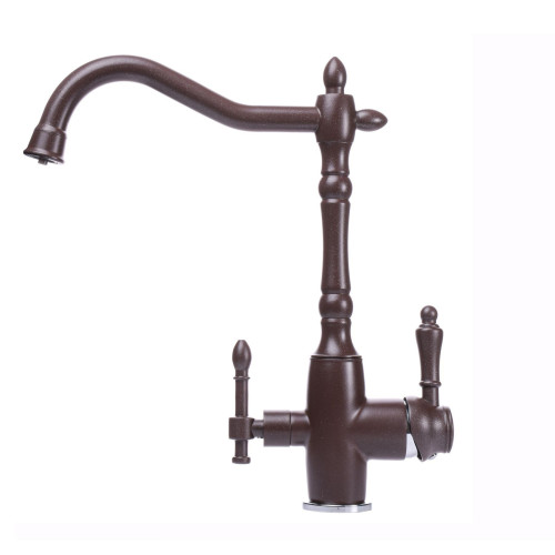 Змішувач для кухні Globus Lux LAZER GLLR-1000-6-MARONE під осмос