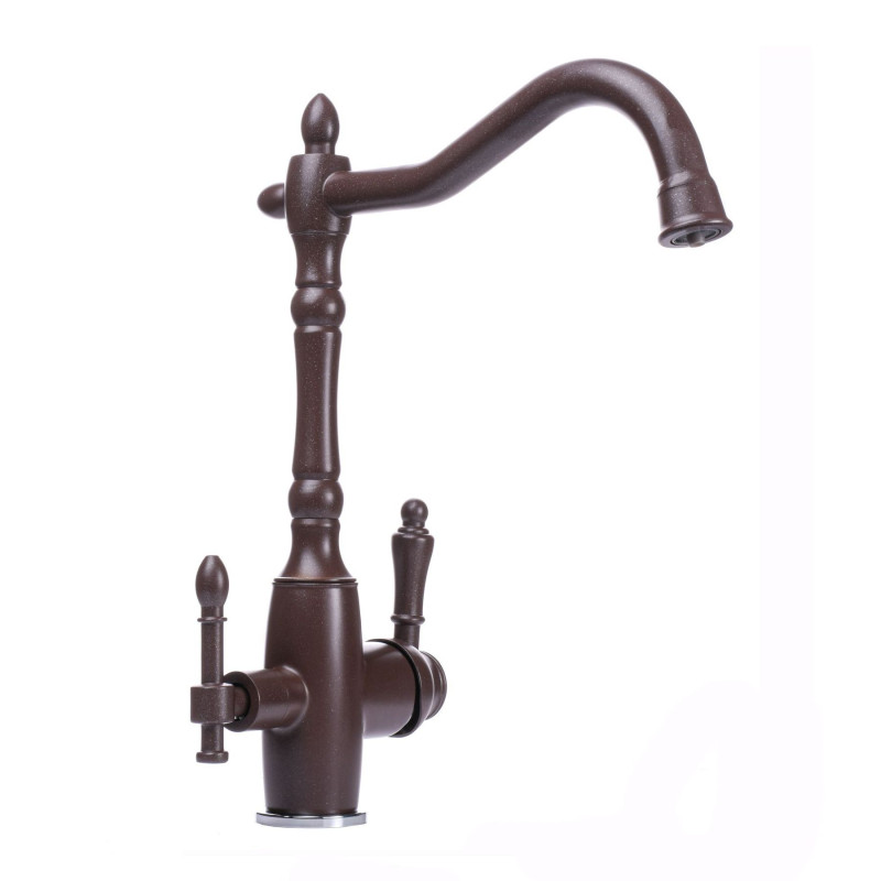 Змішувач для кухні Globus Lux LAZER GLLR-1000-6-MARONE під осмос