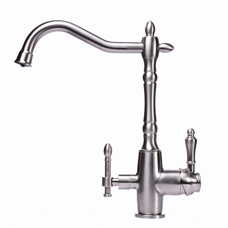 Смеситель для кухни Globus Lux LAZER GLLR-1000-8-STSTEEL под осмос