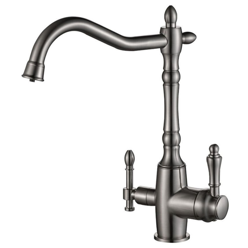 Смеситель для кухни Globus Lux LAZER GLLR-1000-8-STSTEEL под осмос