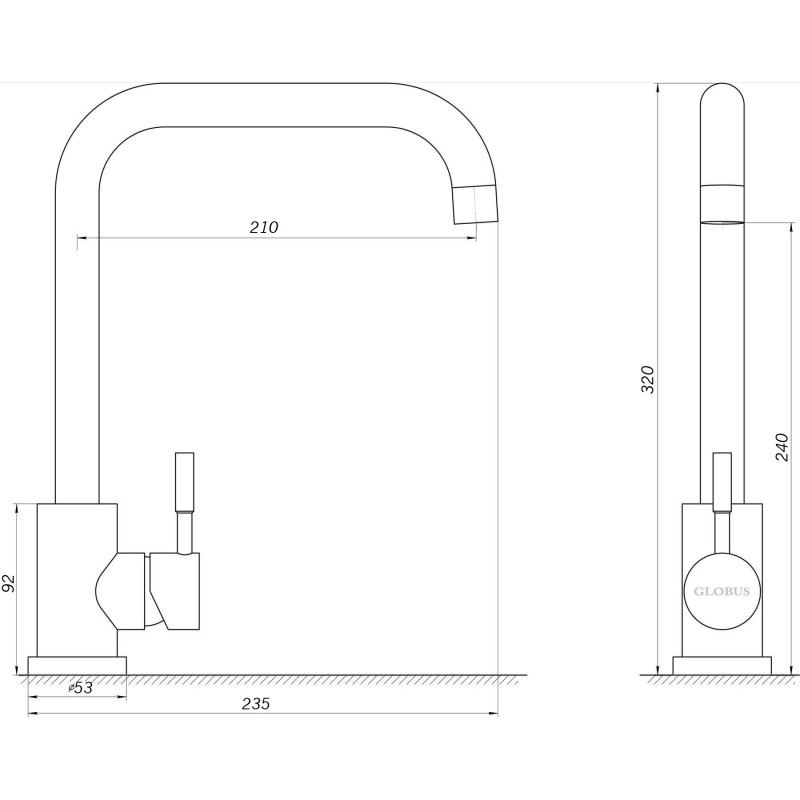 Смеситель для кухни EcoMIX ALPEN SBT3-203L