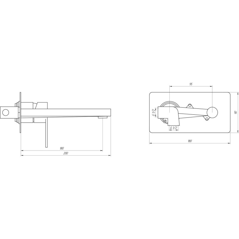 Змішувач для умивальника TOPAZ SARDINIA TS 08205-H20-BB 
