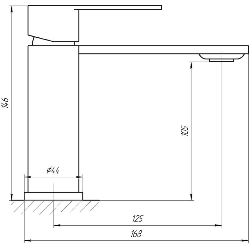 Змішувач для умивальника Globus Lux RING SR-101  