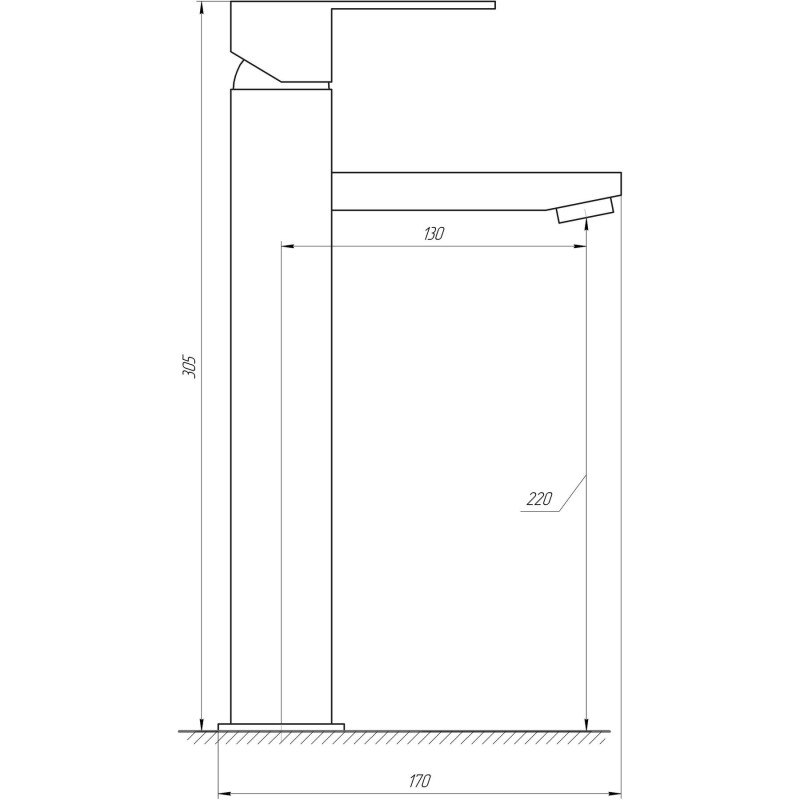 Змішувач для умивальника Globus Lux SICILIA SBQ-201-BB 