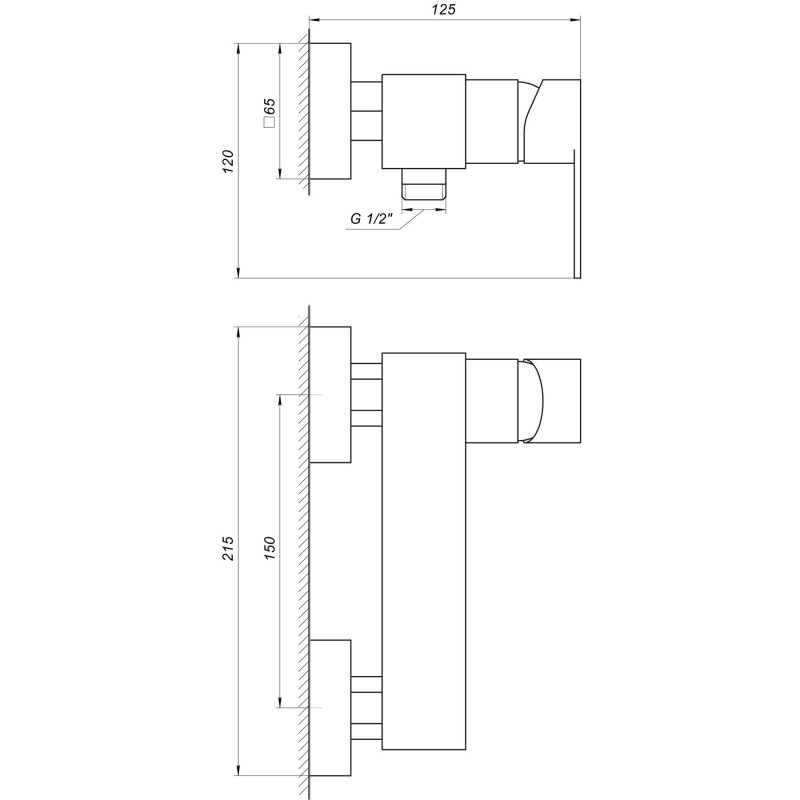 Змішувач для душа TOPAZ SARDINIA TS 08718-H19-BB 