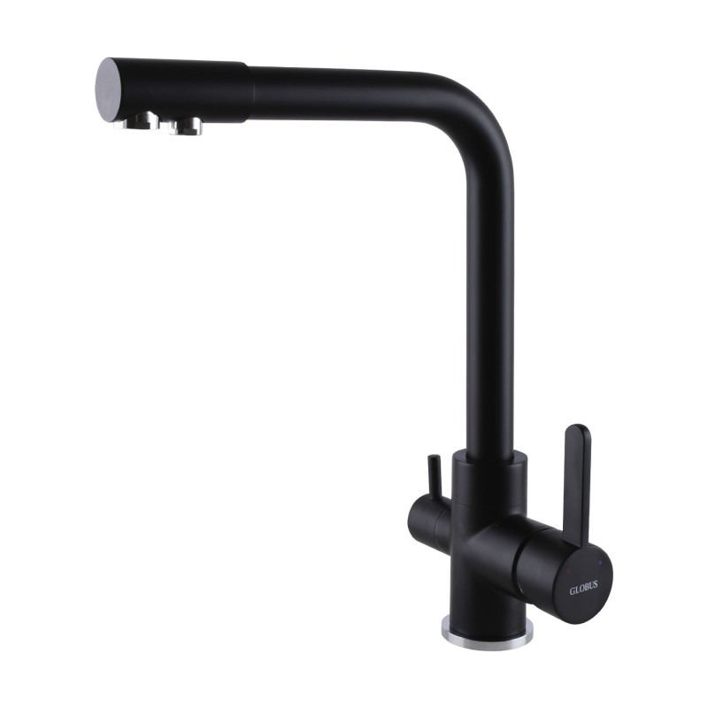 Смеситель для кухни Globus Lux LAZER GLLR-0444-10-BB под осмос