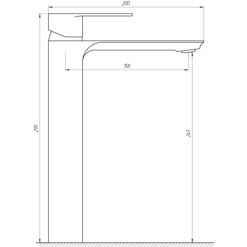 Змішувач для умивальника Globus Lux Milano GLM-201-BB 