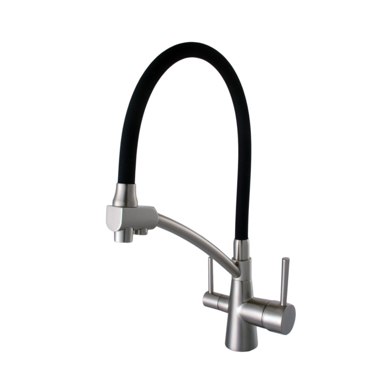 Смеситель для кухни Globus Lux LAZER GLLR-0700-8-STSTEEL под осмос