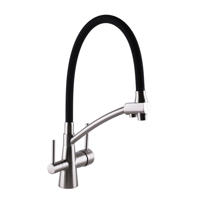 Смеситель для кухни Globus Lux LAZER GLLR-0700-8-STSTEEL под осмос