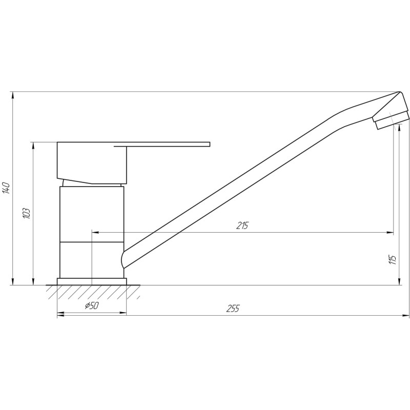Смеситель для кухни Globus Lux MAIN SM-203 