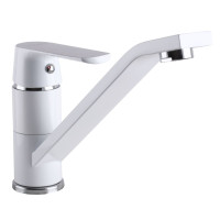 Змішувач для кухні Globus Lux Laguna GLA-0203Q-7-WHITE 