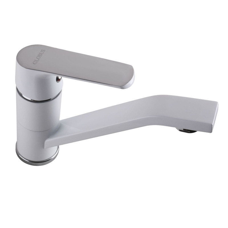 Смеситель для умывальника Globus Lux Laguna GLA-0203MQ-7-WHITE 