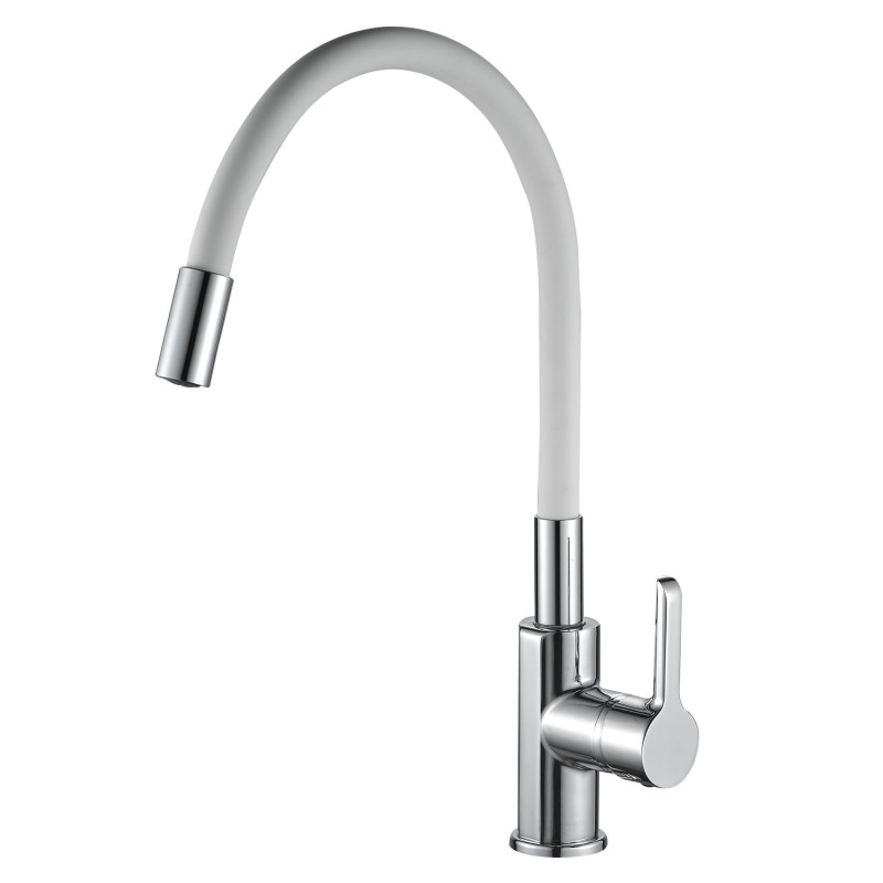 Змішувач для кухні DOMINO PRESTIGE DPS-203SLR-WHITE 