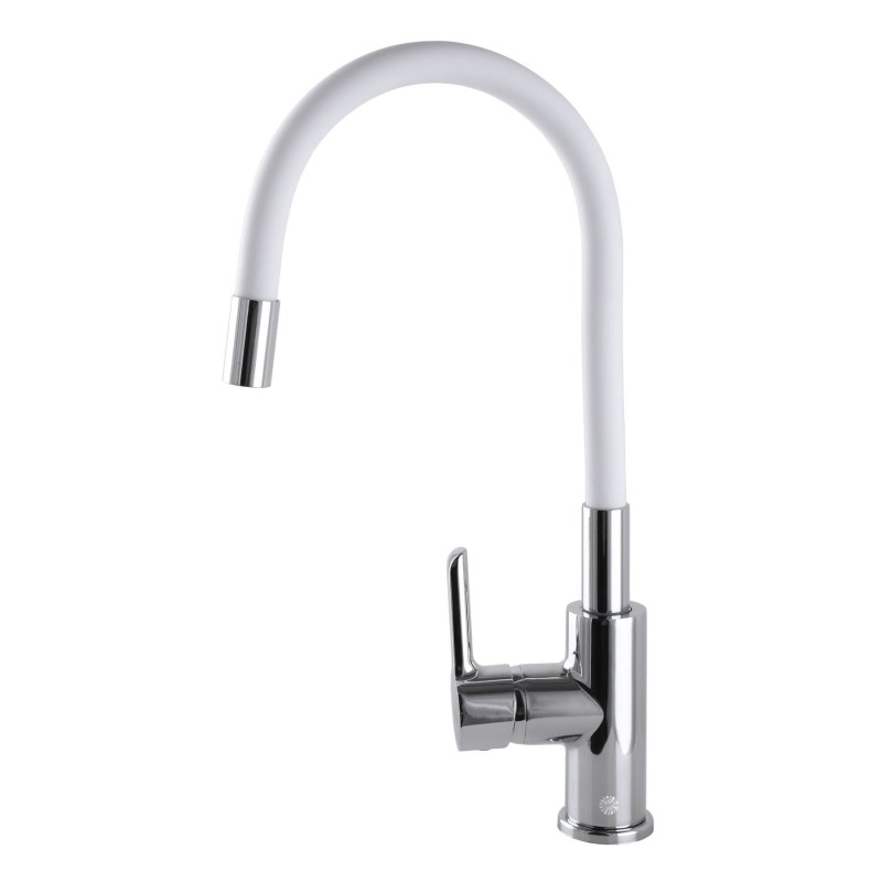 Змішувач для кухні DOMINO PRESTIGE DPS-203SLR-WHITE 