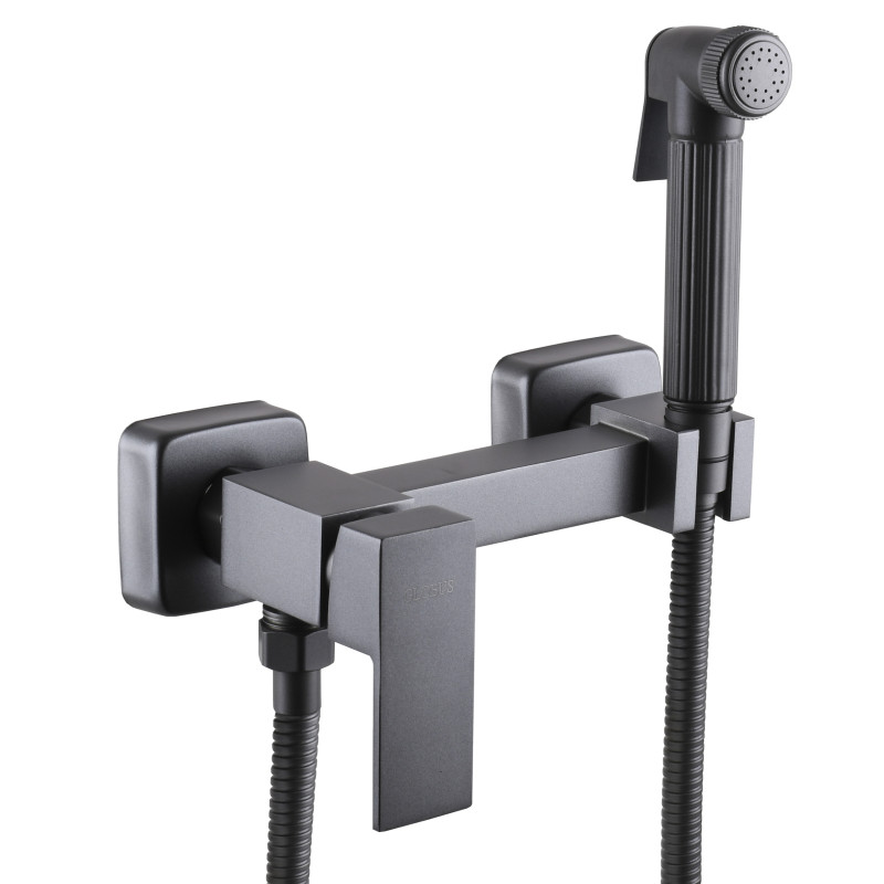 Смеситель гигиенический Globus Lux Niagara GLN-5-106MIX-Graphite 