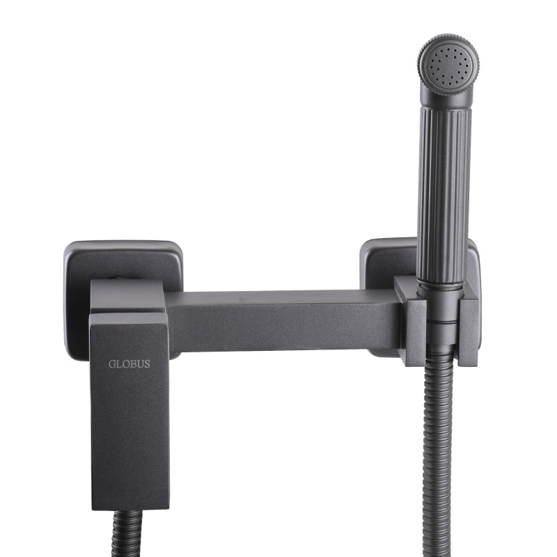 Смеситель гигиенический Globus Lux Niagara GLN-5-106MIX-Graphite 