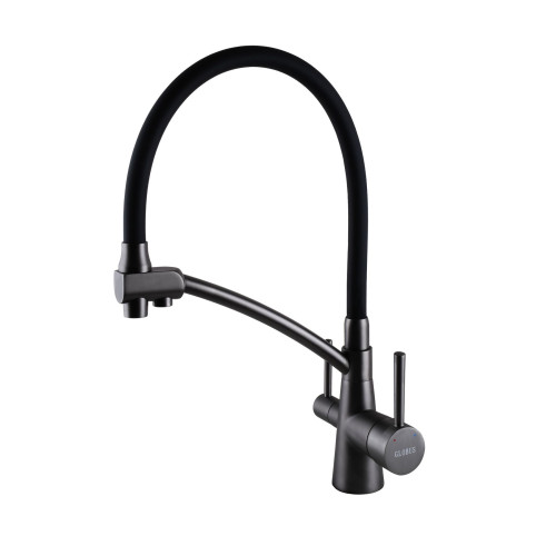 Смеситель для кухни Globus Lux LAZER GLLR-0700-11-GRAPHITE под осмос