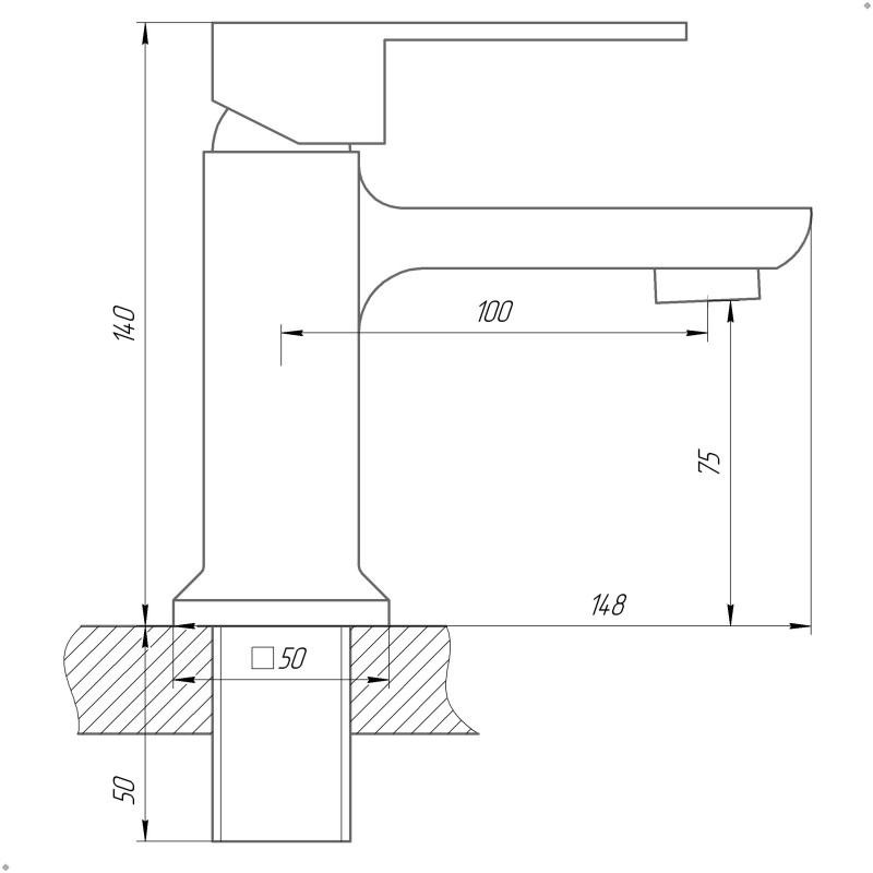 Смеситель для умывальника DOMINO MALIBU DMM-401 