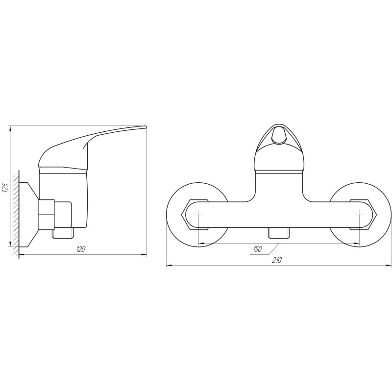 Смеситель для душа BRAVO BO-00-105