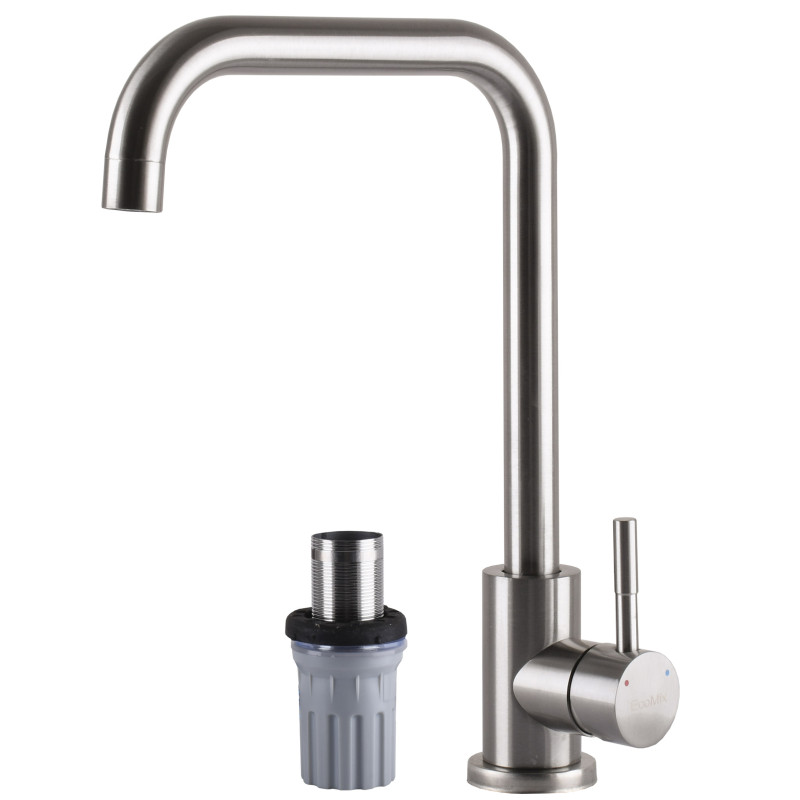 Змішувач для кухні EcoMIX ALPEN AISI-203L-WH 