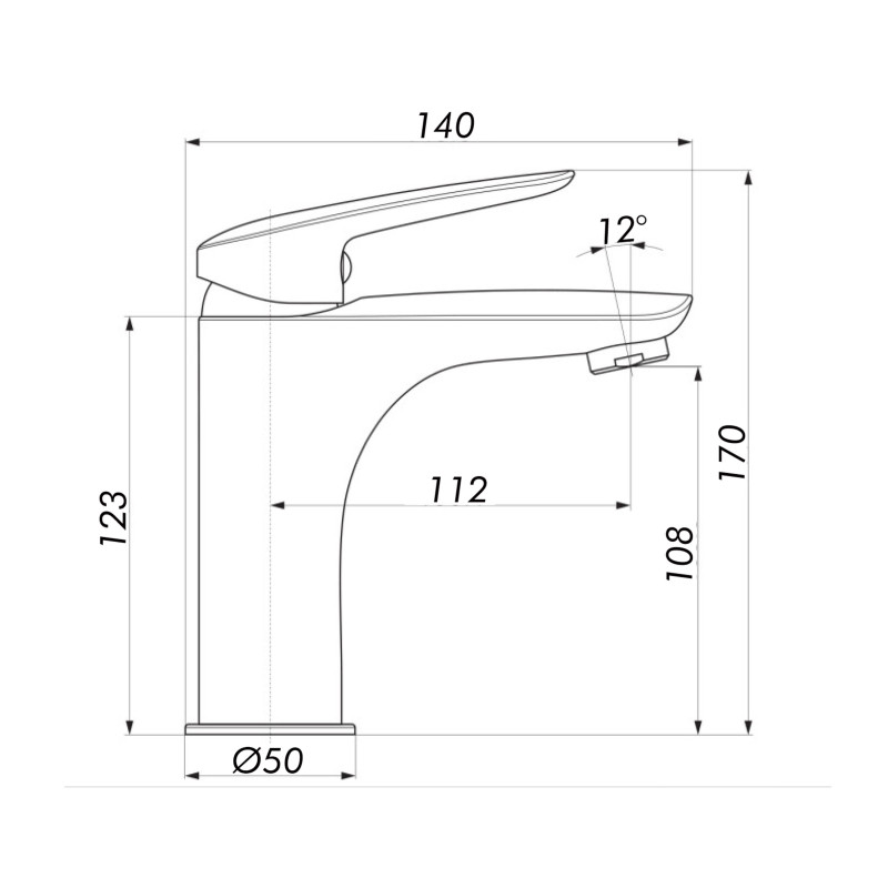 Смеситель для умывальника Globus Lux Koln GLK-0401 