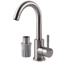 Змішувач для кухні EcoMIX AISI-101S-WH 