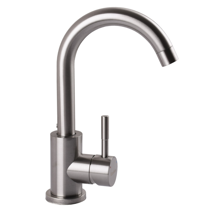 Смеситель для кухни EcoMIX AISI-101S-WH 