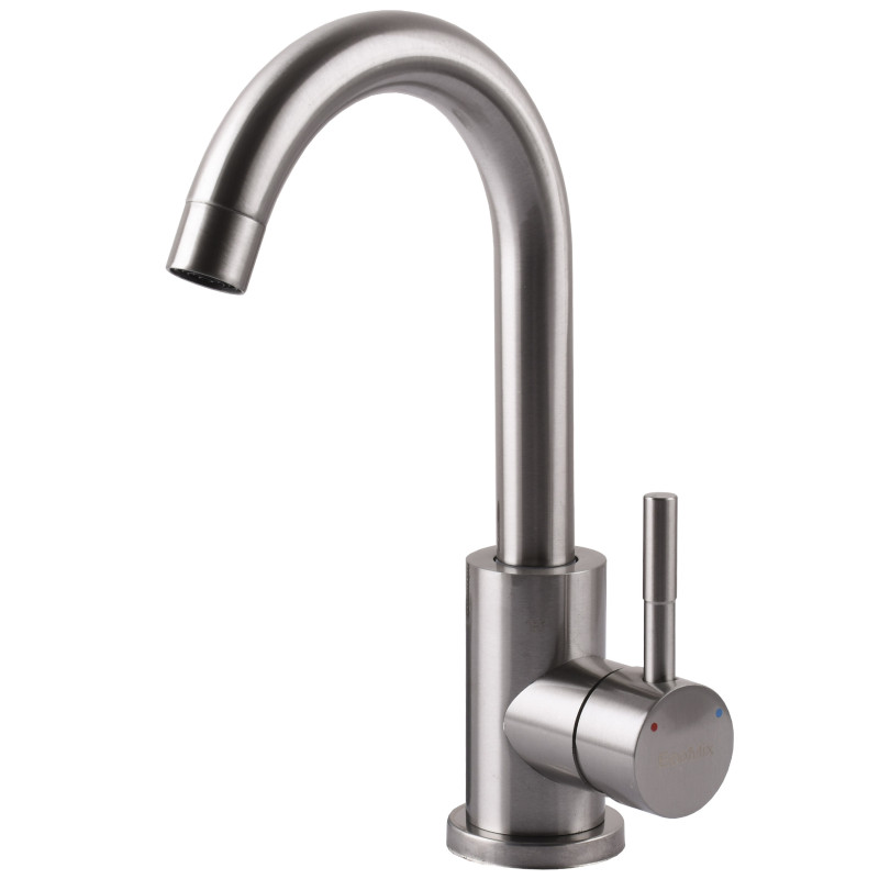 Смеситель для кухни EcoMIX AISI-101S-WH 