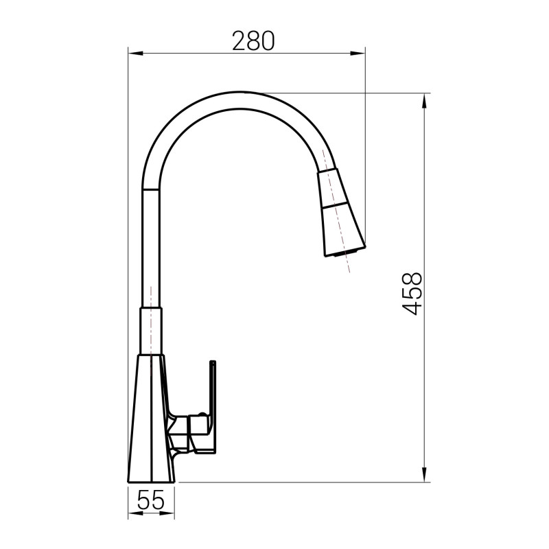 Змішувач для кухні DOMINO Dionis DDD-203SM-00 