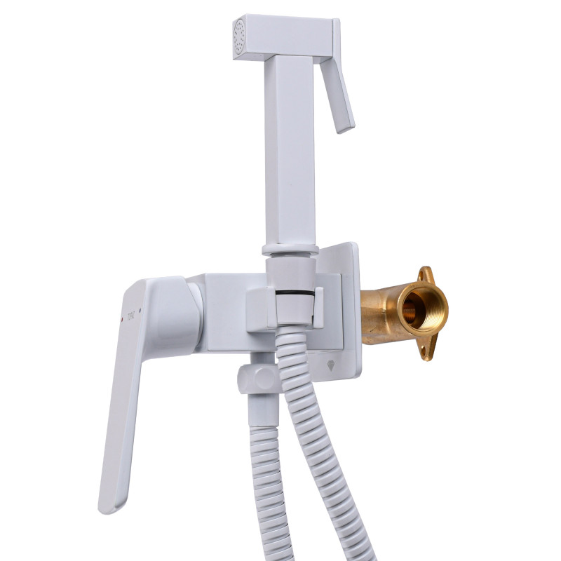 Змішувач гігієнічний TOPAZ LEXI TL 21106-H57-W латунь 